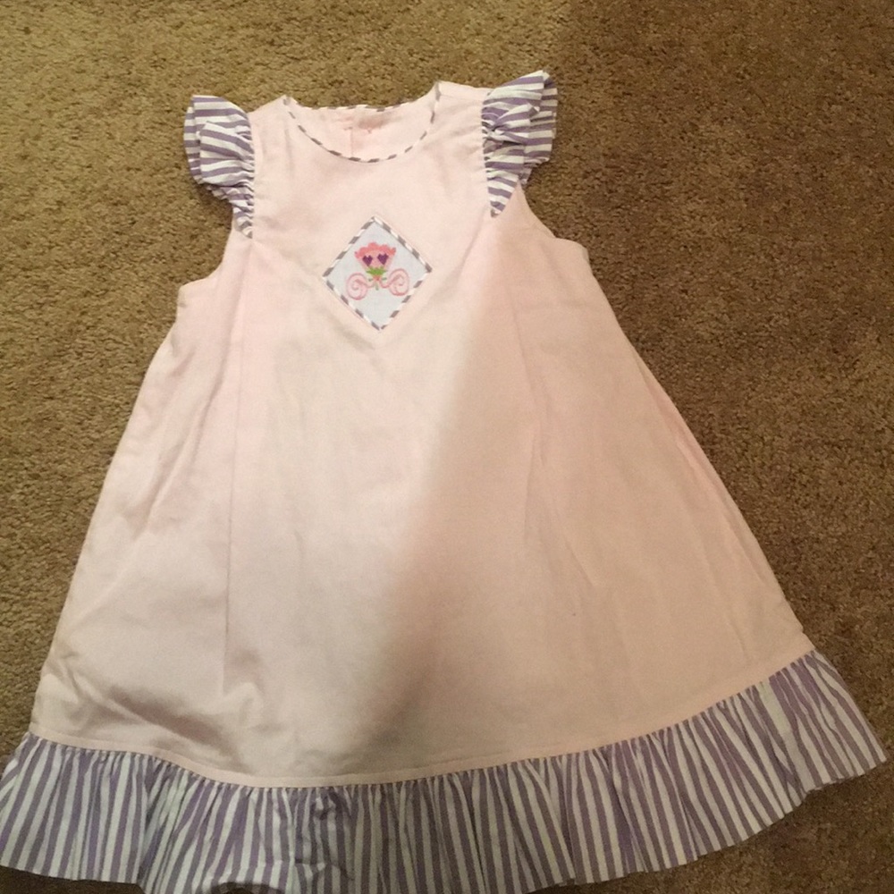 Smocked girl dress